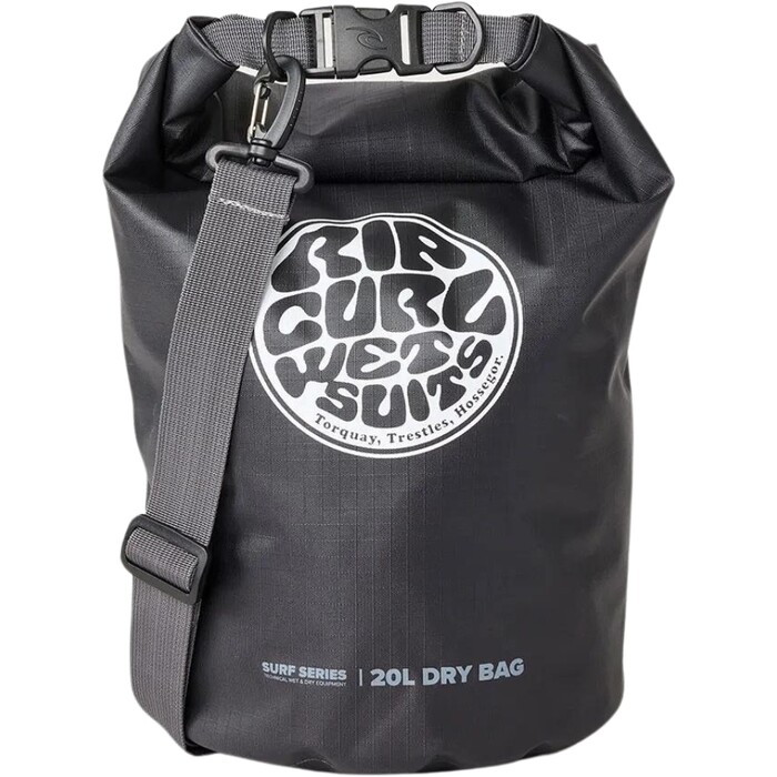 2024 Rip Curl Surf Series Bolsa De Barril 20L 14SMUT - Black / Grey